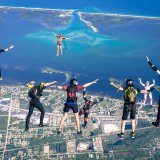 Angle Flying over Sebastian Inlet 