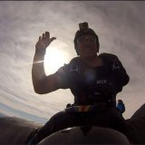 Look no hand wing suit! 1ArmSkydiver