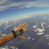 Waving goodbye to my ride