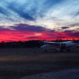 Sunset after Safety Day 2003 Skydive Delmarva Laurel DE