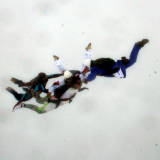 Skydive with much rain ...