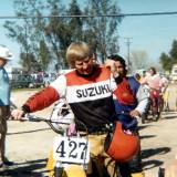 Racing dirt bikes