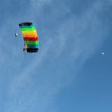 canopy flight with moon