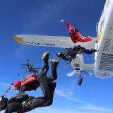 Exiting over Skydive Algarve